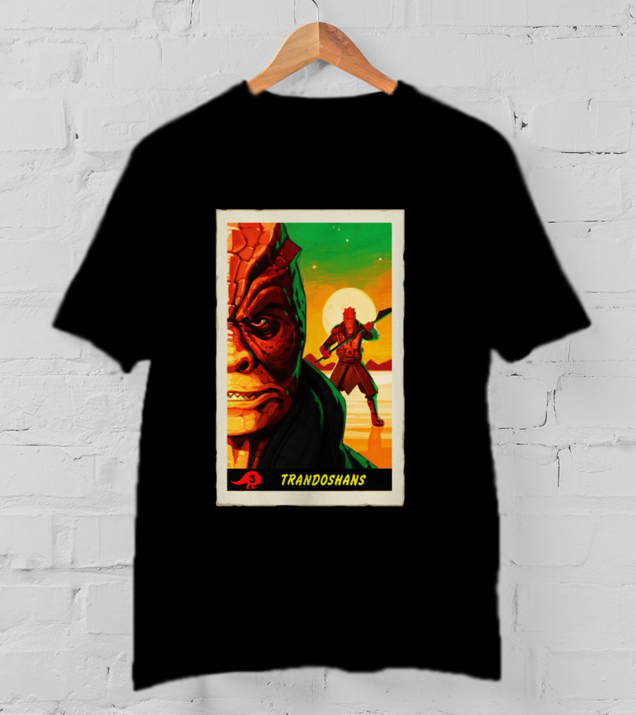 Trandoshans Mandalorian Trading Card Vintage T-Shirt