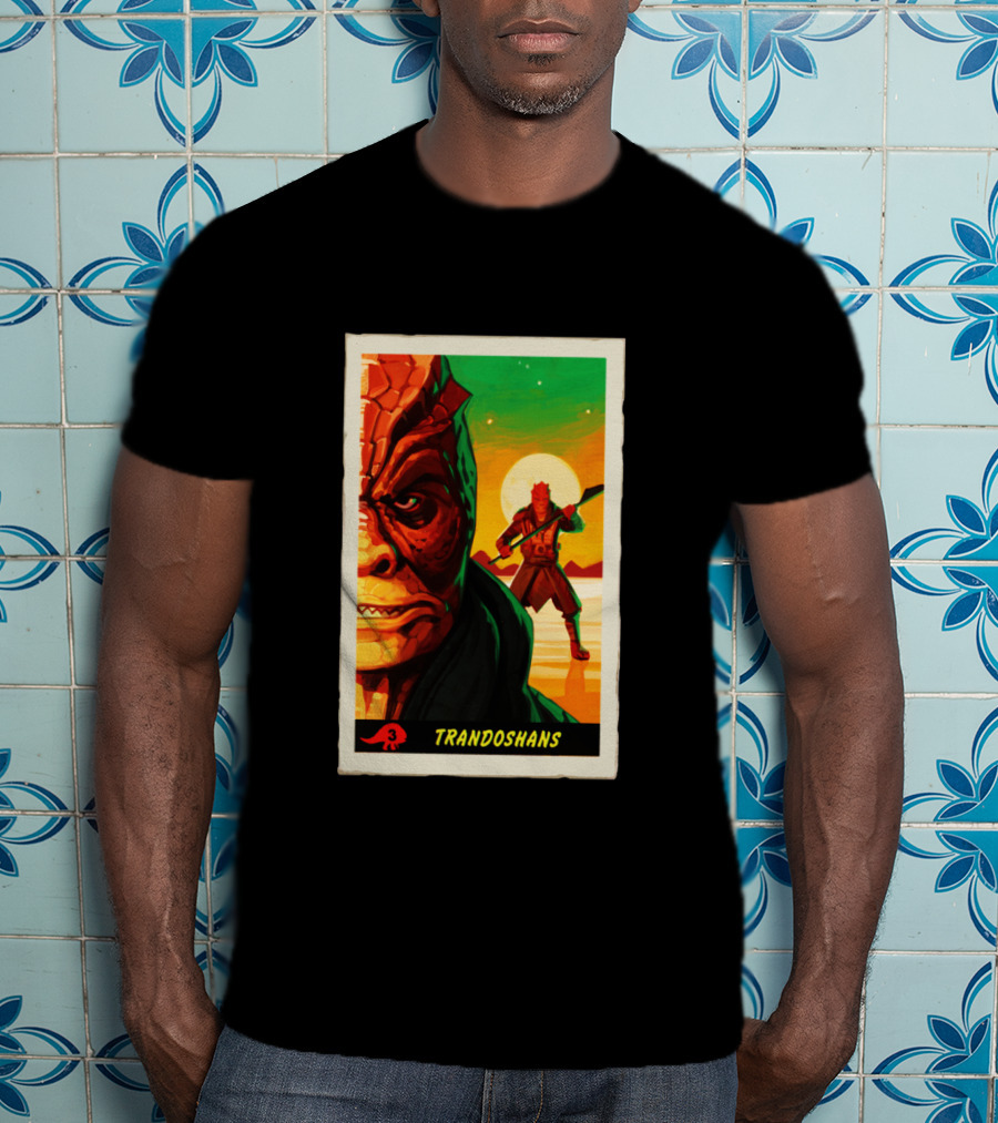 Trandoshans Mandalorian Trading Card Vintage T-Shirt