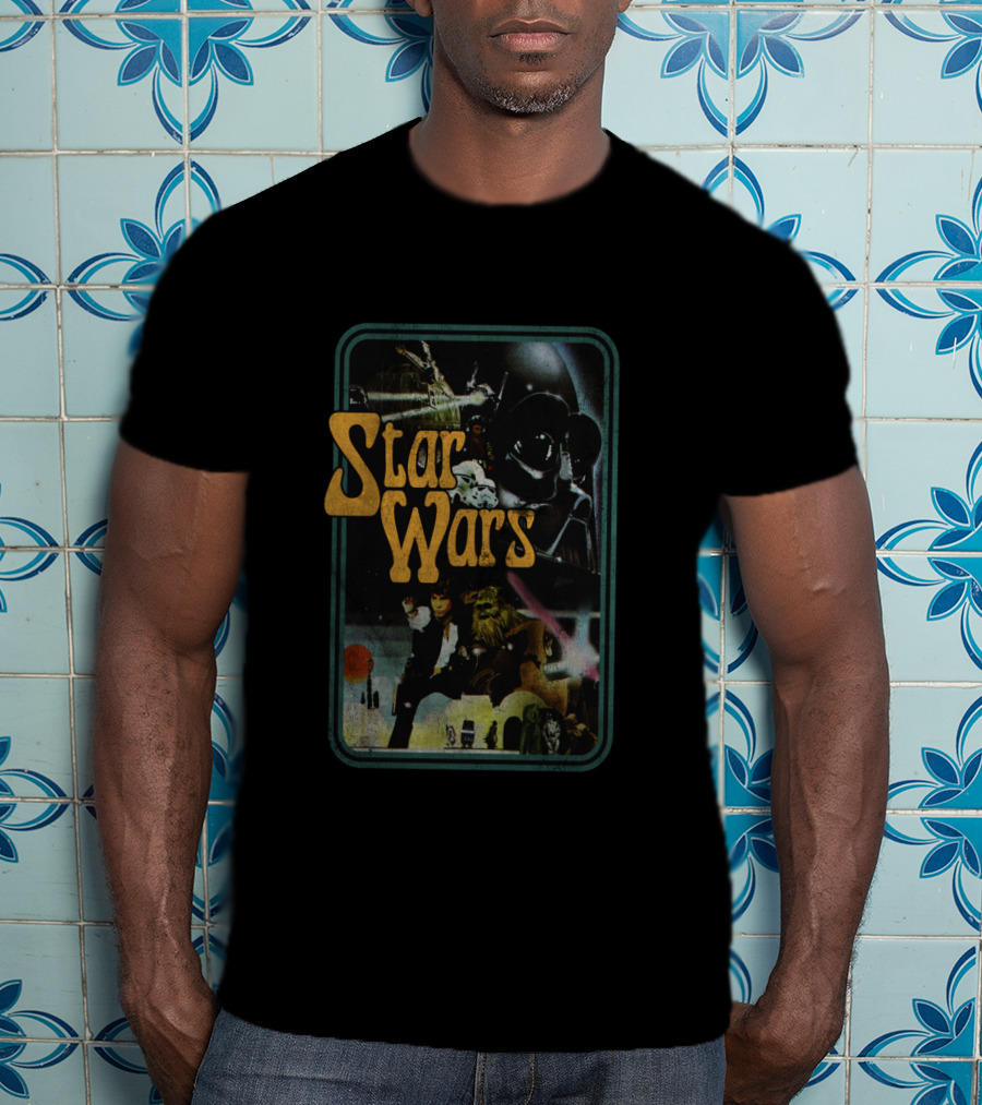 Star Wars Vintage Style Group Iconic Movie T-Shirt
