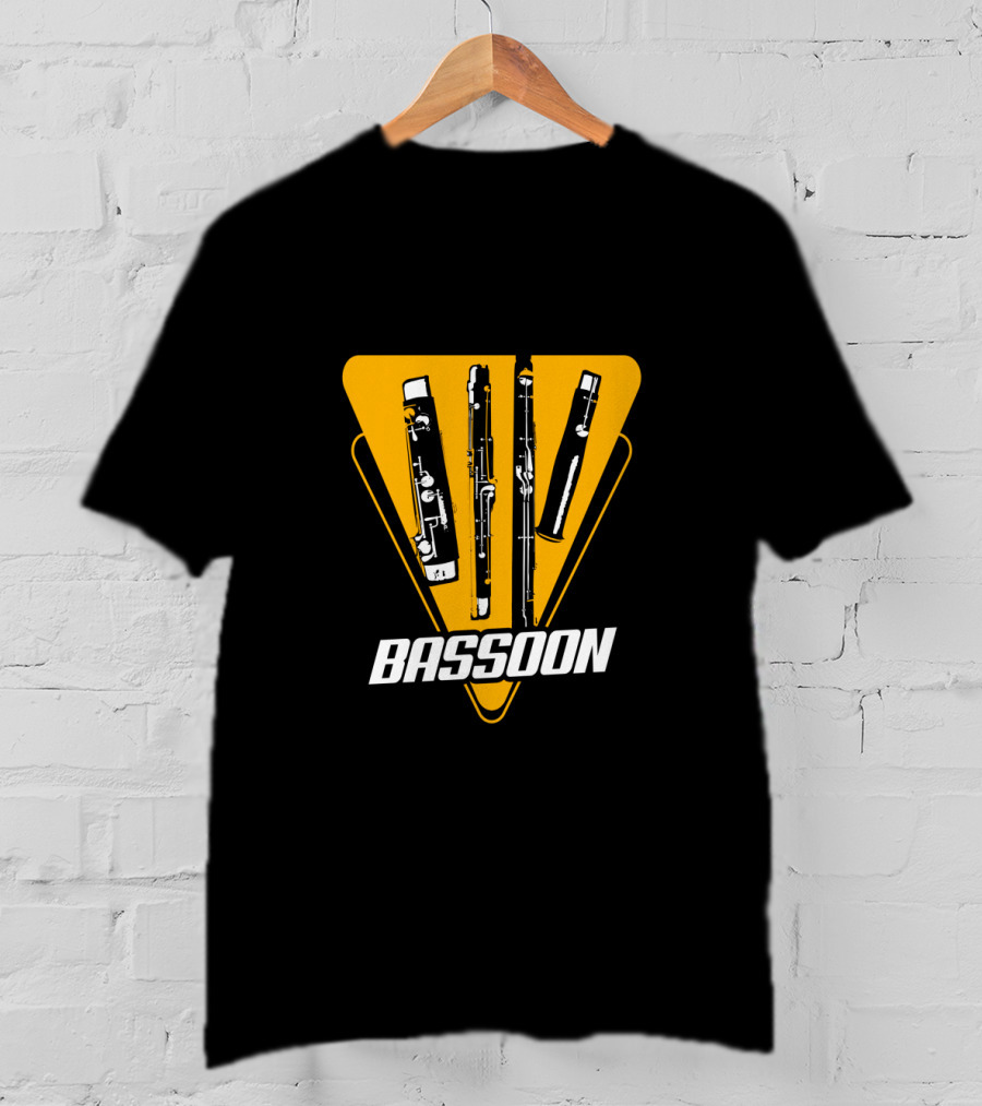 Bassoon Musical Instrument 80s 70s T-Shirt