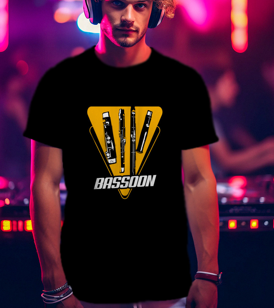 Bassoon Musical Instrument 80s 70s T-Shirt
