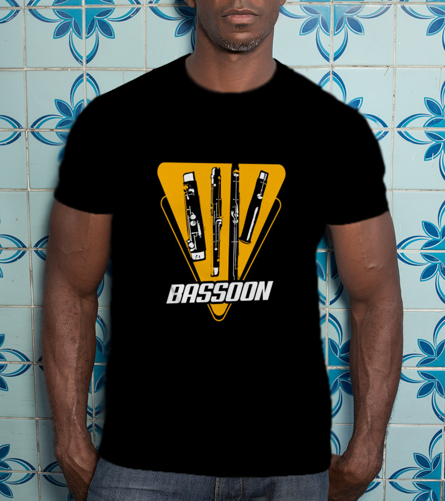 Bassoon Musical Instrument 80s 70s T-Shirt