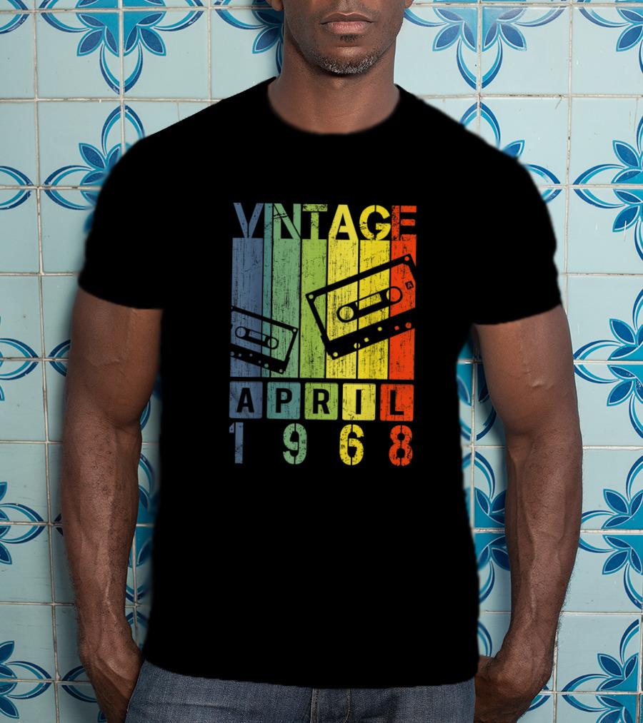 Vintage Mixtape April 1968 Cassette Retro T-Shirt