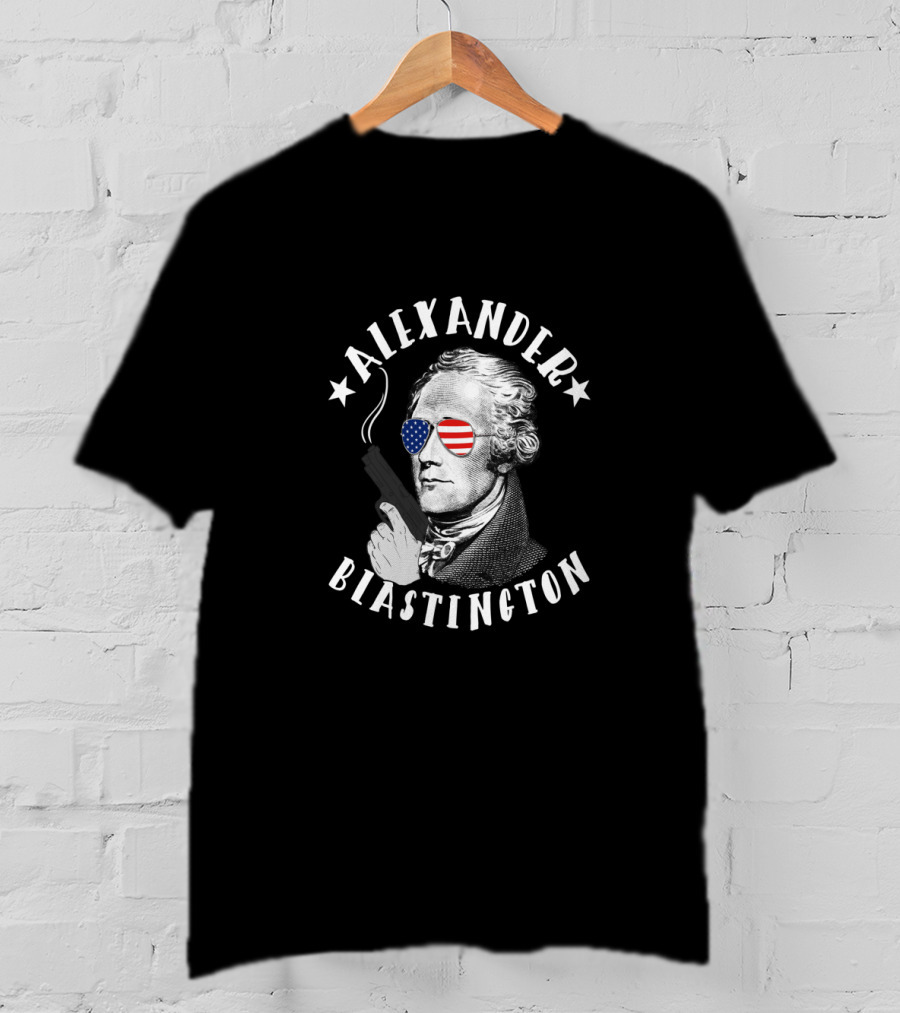 Alexander Blastington American Flag Sunglasses T-Shirt