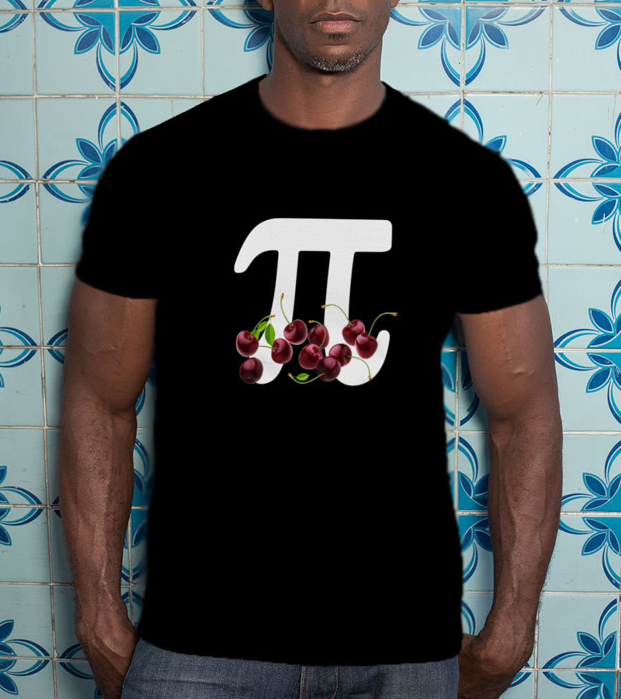 Cherry Pi Math Nerd Pie Dessert Lover Equation T-Shirt