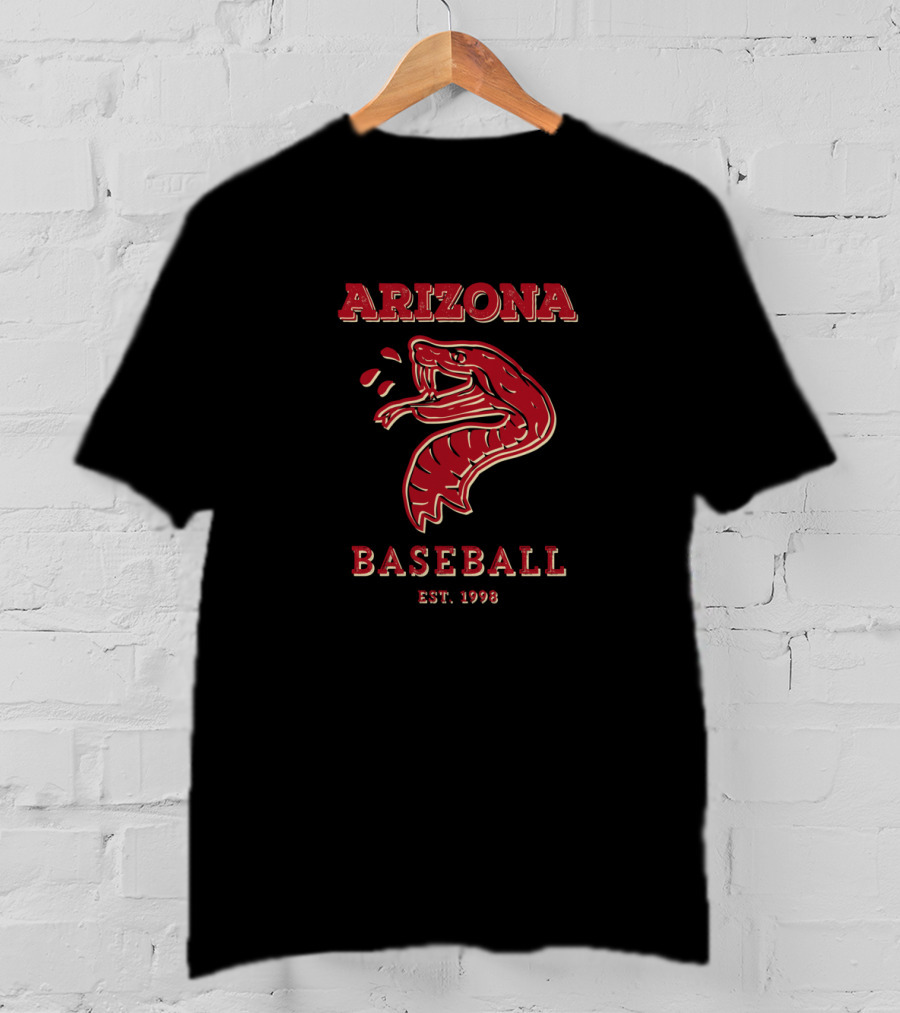 Arizona Baseball Snake Emblem Est. 1998 T-Shirt