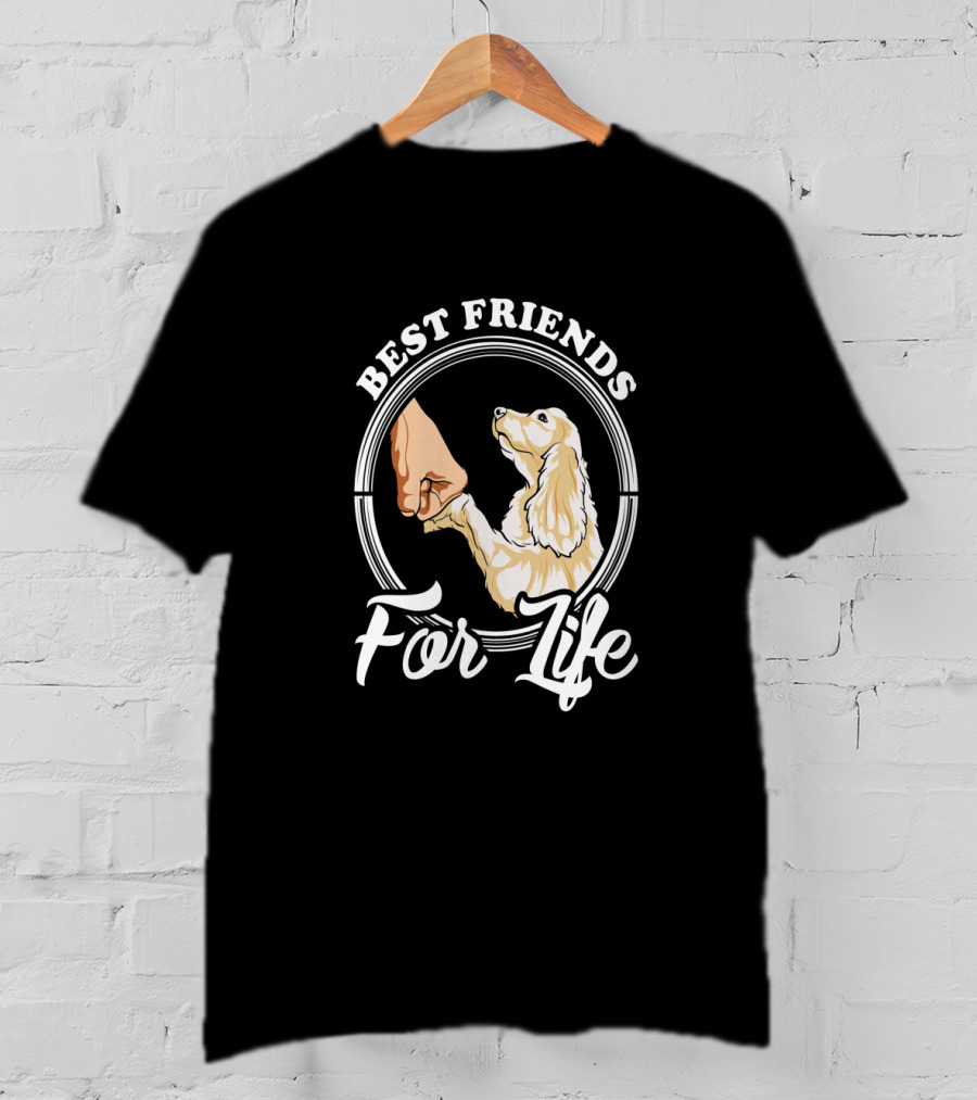 Best Friends For Life Cocker Spaniel Lover T-Shirt