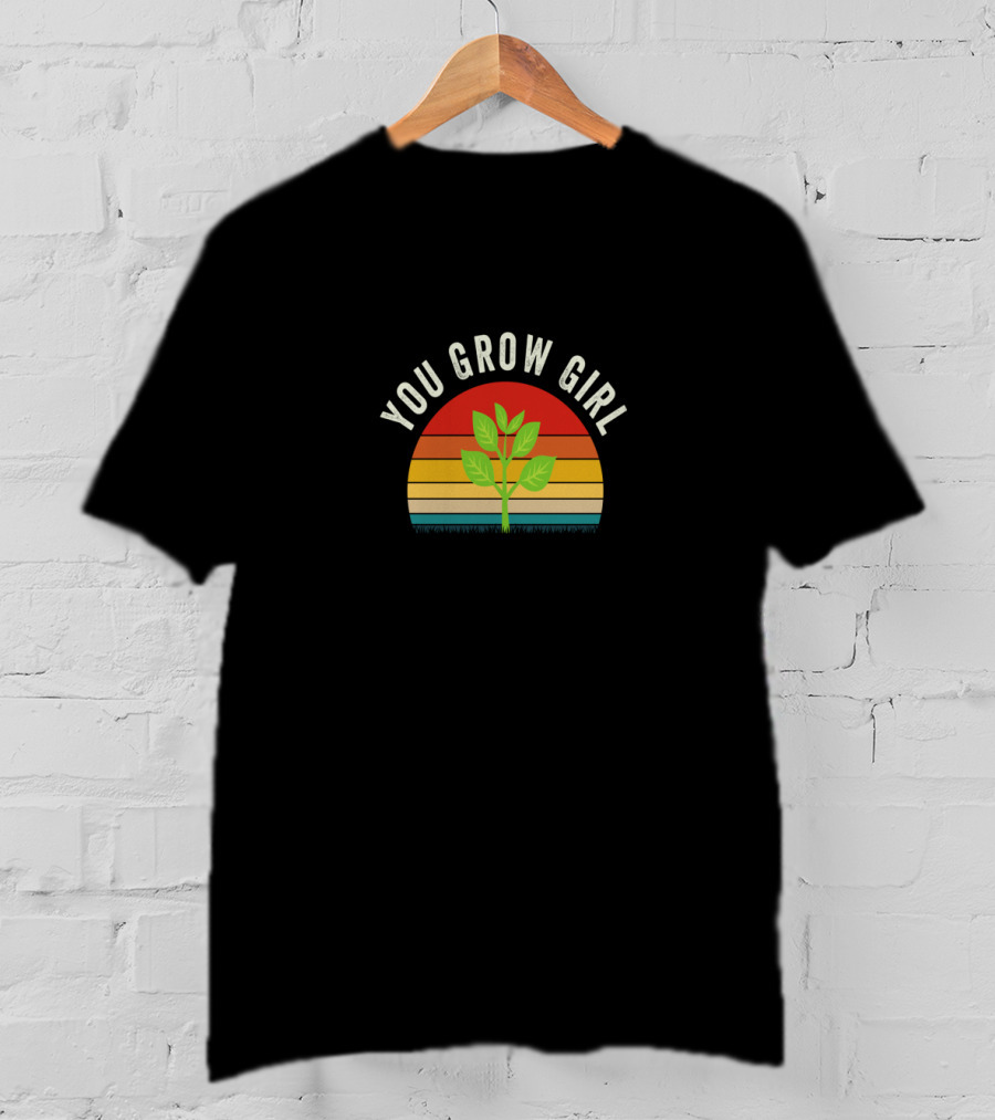 You Grow Girl Retro Plant T-Shirt