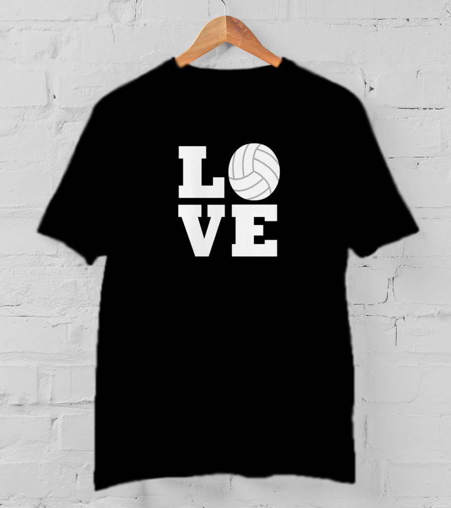 LOVE Volleyball Player Coach Sports Team T-Shirt