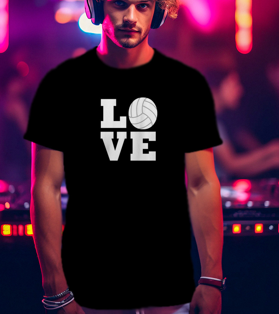 LOVE Volleyball Player Coach Sports Team T-Shirt