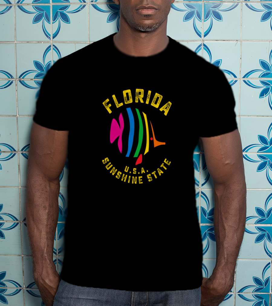Florida U.S.A. Sunshine State Fish T-Shirt