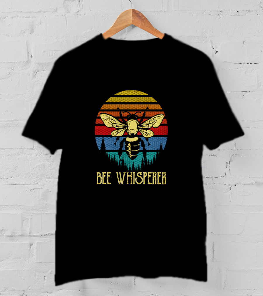 Bee Whisperer Retro Vintage Beekeeper Beekeeping Honey T-Shirt