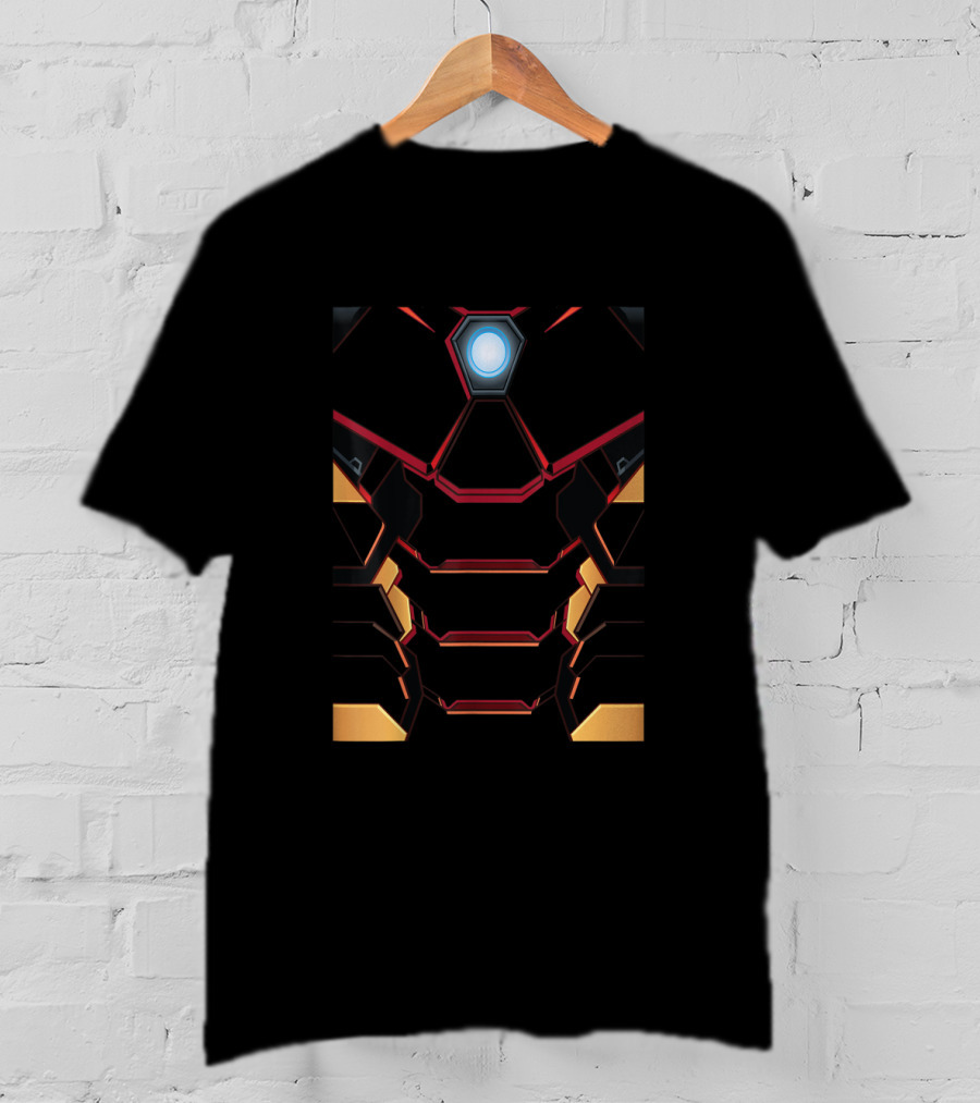 Marvel Iron Man Tony Stark Arc Reactor Armor T-Shirt