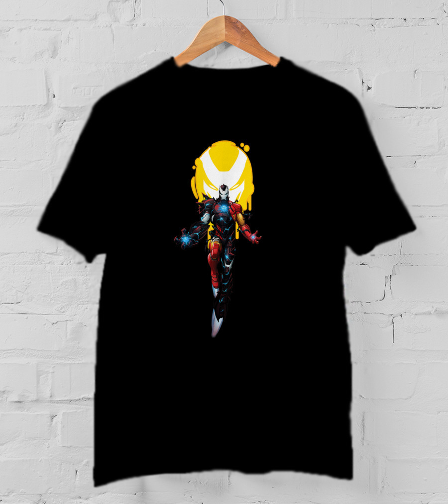 Spider Man Maximum Venom Iron Man Venomized Superhero Fusion T-Shirt