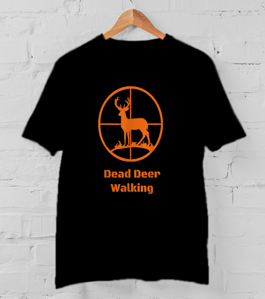 Dead Deer Walking Hunter Target Scope T-Shirt