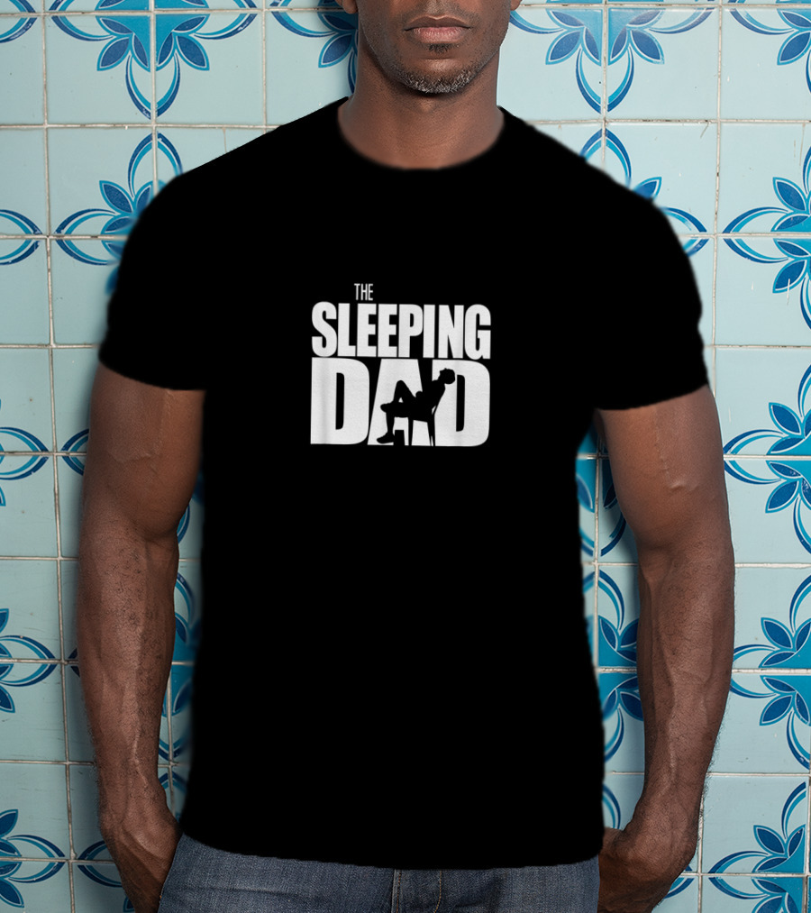The Walking Dad Sleeping Sarcasm Zombie Dad T-Shirt