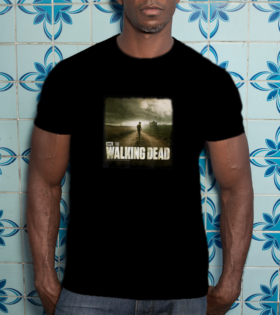 AMC The Walking Dead Farm Road Scene T-Shirt