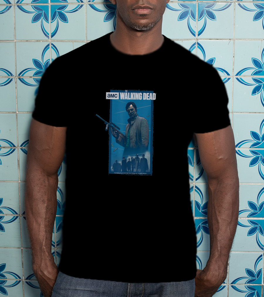 AMC The Walking Dead Governor Gunman Scene T-Shirt