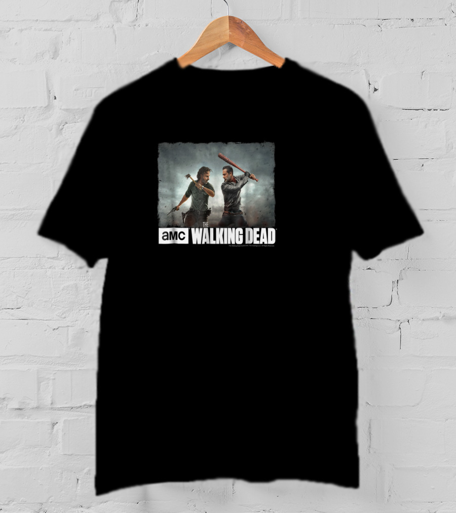 AMC The Walking Dead Rick And Negan Face Off Showdown T-Shirt