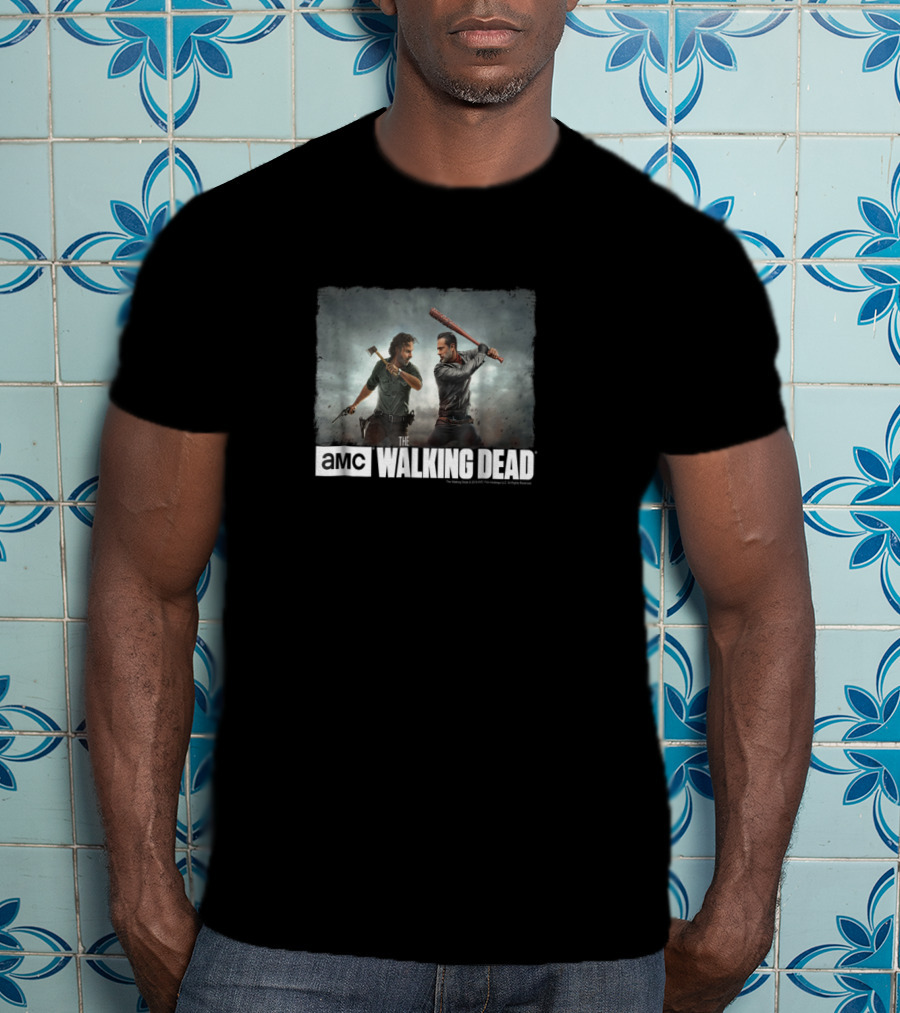 AMC The Walking Dead Rick And Negan Face Off Showdown T-Shirt