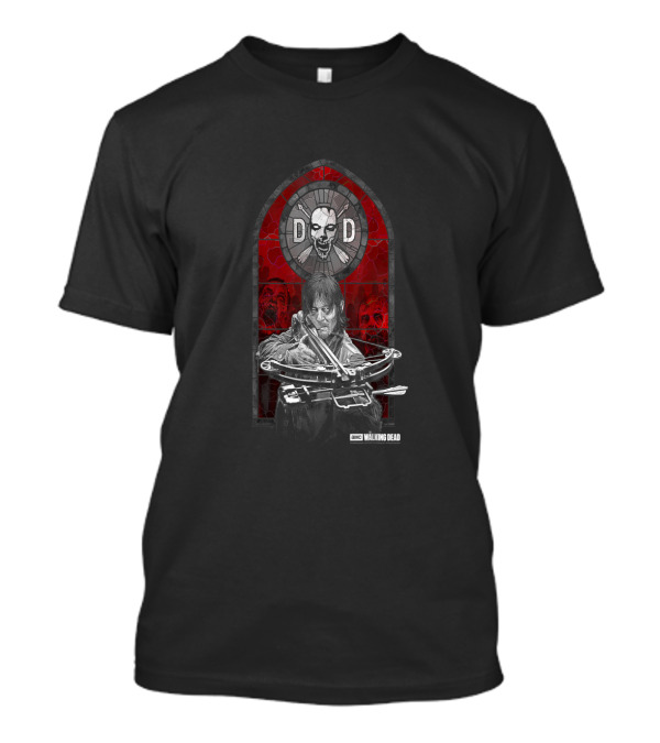 AMC Walking Dead Daryl Dixon Stained Glass Crossbow T-Shirt