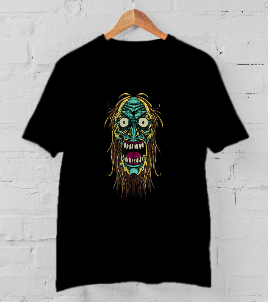 Zombie Undead Walking Living Face Horror T-Shirt