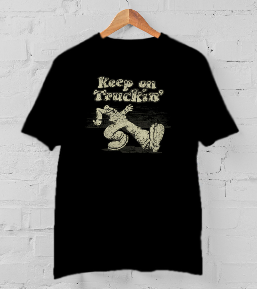 Keep On Truckin' 1970s Cartoon Character T-Shirt