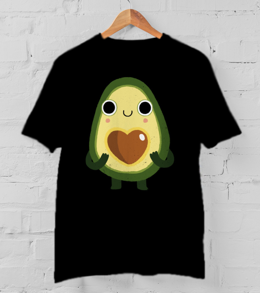 Avocado Luvocado Cute Heart-Filled Avocado Character T-Shirt
