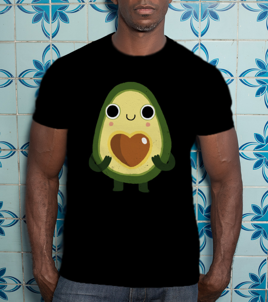 Avocado Luvocado Cute Heart-Filled Avocado Character T-Shirt
