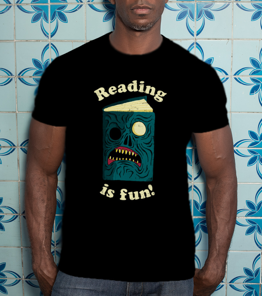 Reading Is Fun With Evil Dead Necronomicon Book T-Shirt