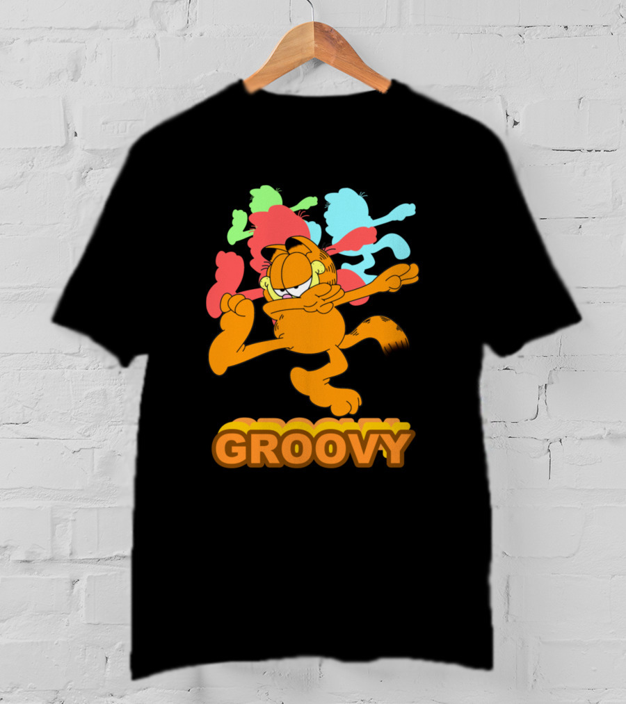 Garfield Groovy Vibe Retro Colors T-Shirt