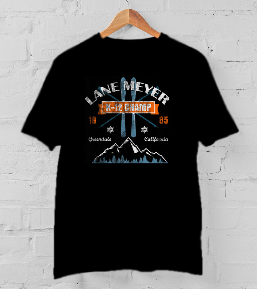 Lane Meyer K-12 Champ 1985 Greendale California Ski T-Shirt