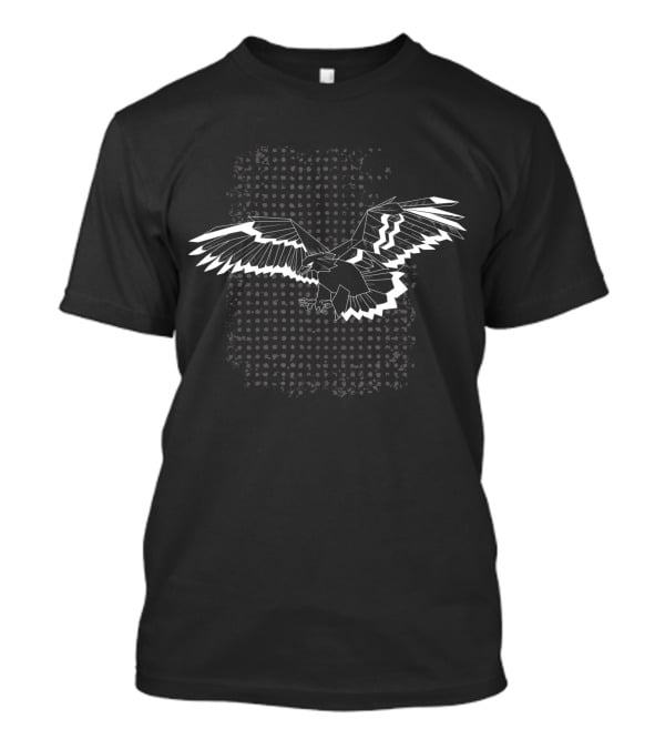 Geometric Falconry Pattern Falcon And Hawk T-Shirt