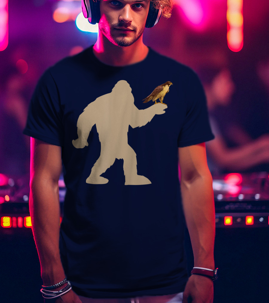Peregrine Falcon Bigfoot Bird Falcon Animal T-Shirt