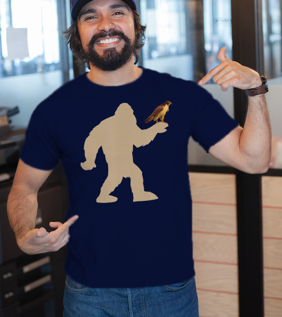 Peregrine Falcon Bigfoot Bird Falcon Animal T-Shirt