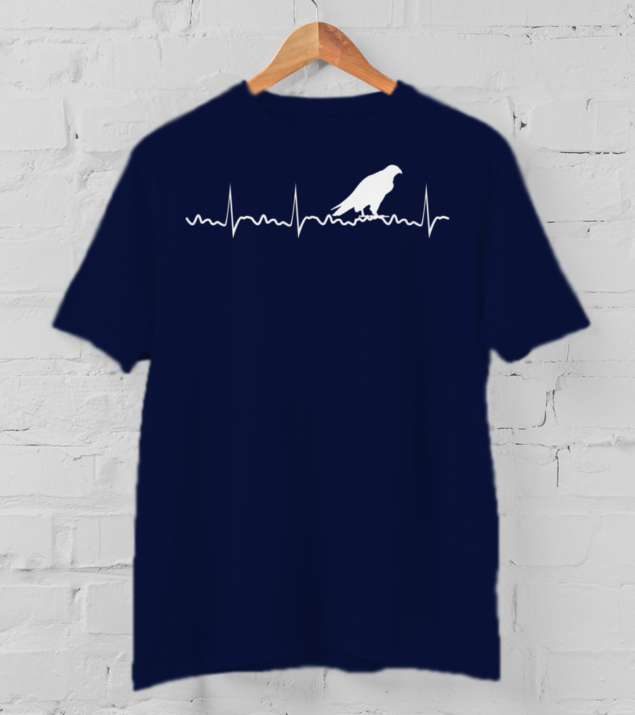 Peregrine Falcon Bird Heartbeat Pulse Animal T-Shirt