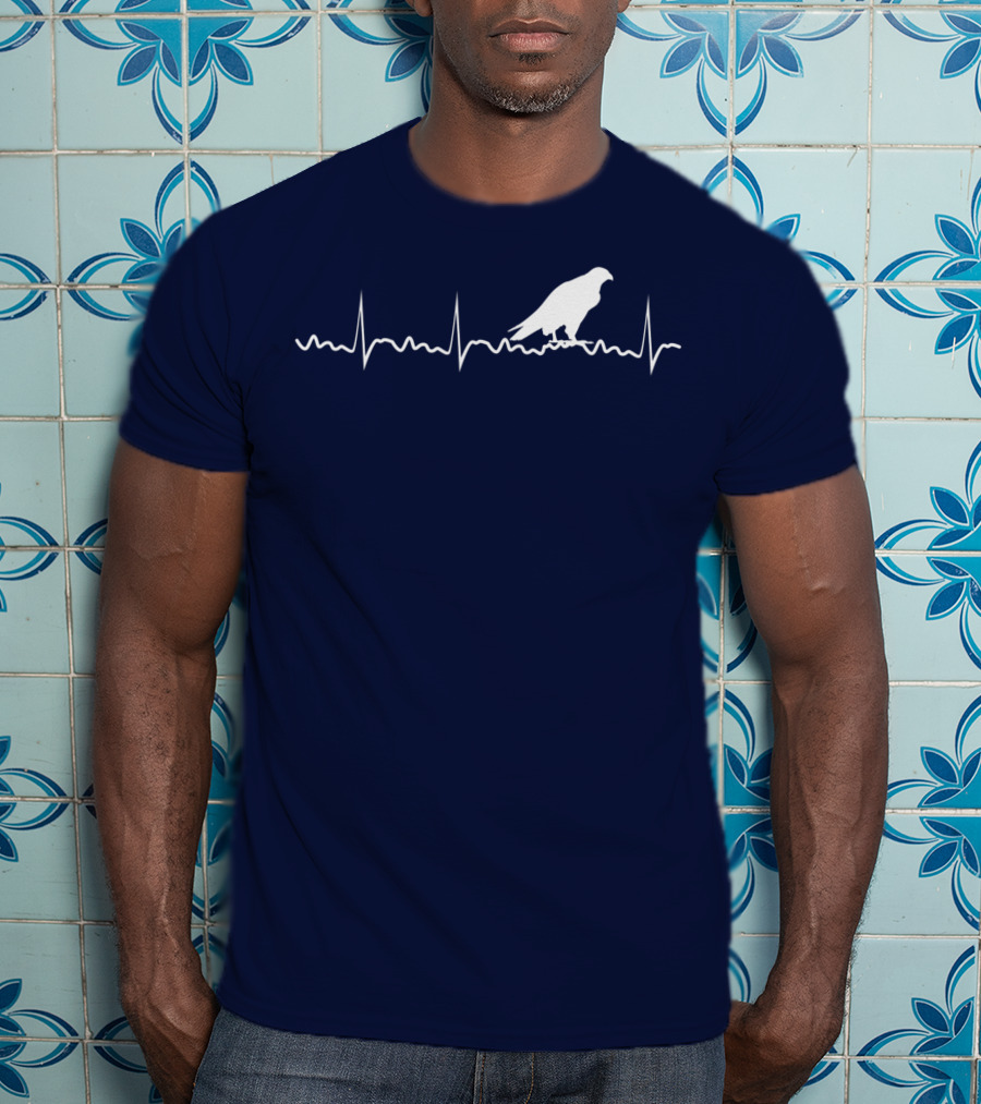 Peregrine Falcon Bird Heartbeat Pulse Animal T-Shirt