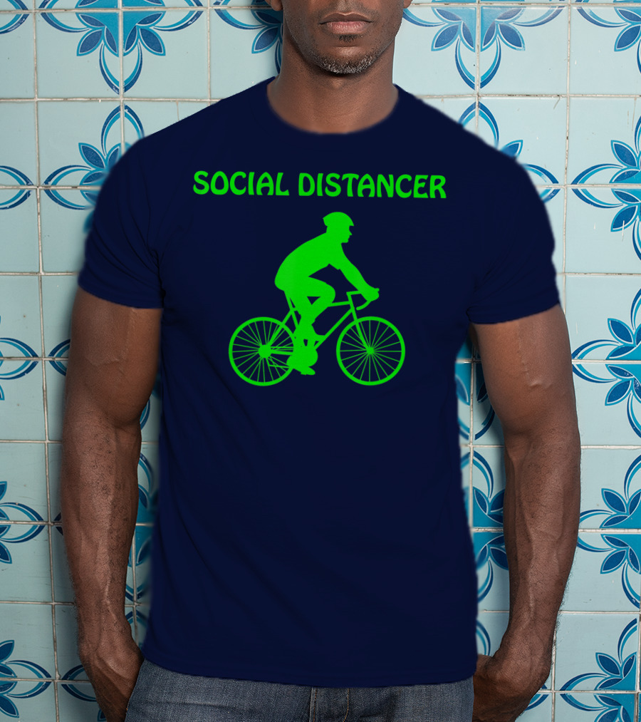 Social Distancer Bike Riding Cycling T-Shirt