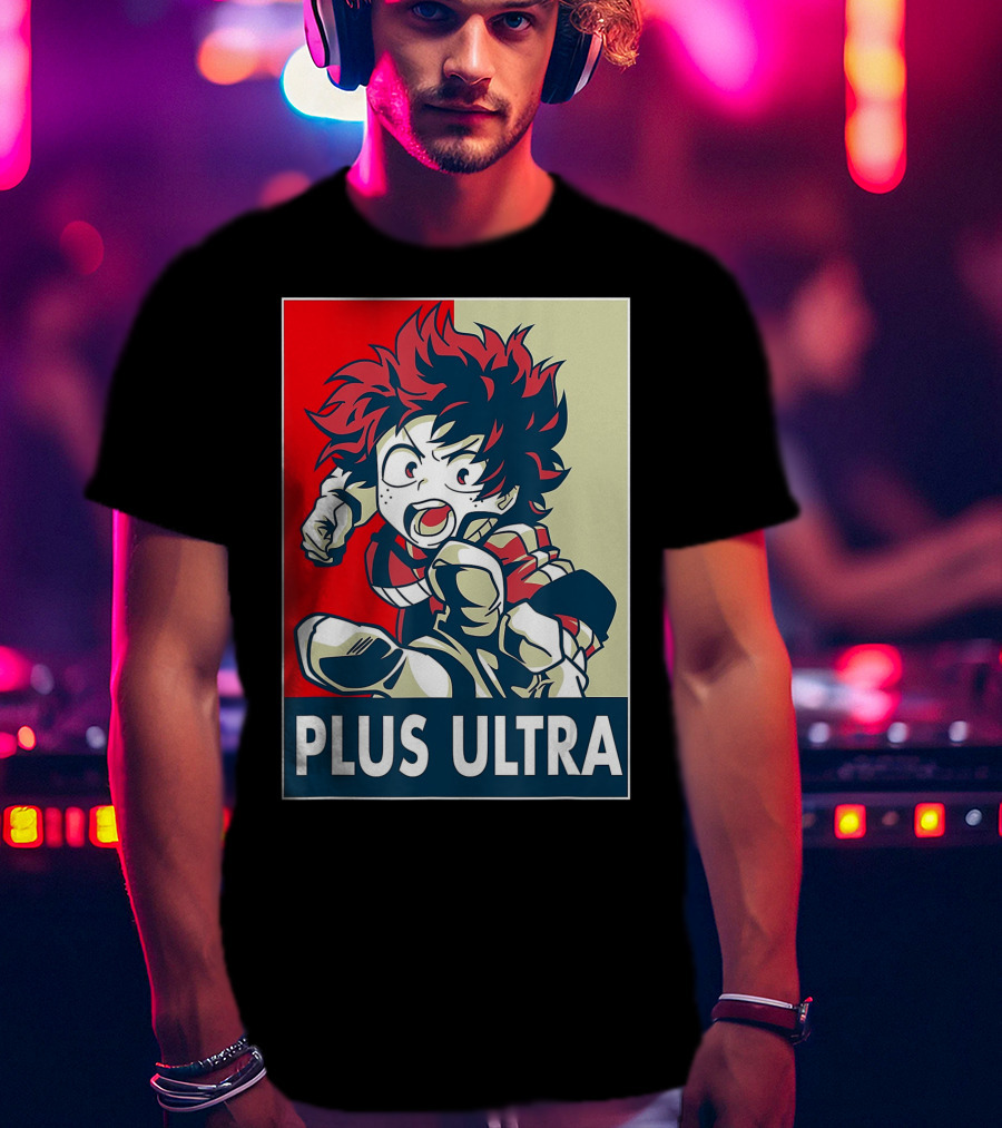 Plus Ultra My Hero Academia Manga Anime Hero T-Shirt