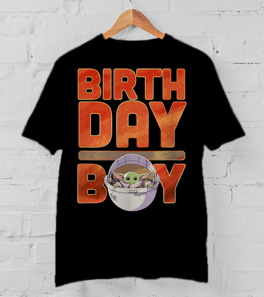 Star Wars Grogu Mandalorian Baby Yoda Birthday Boy T-Shirt