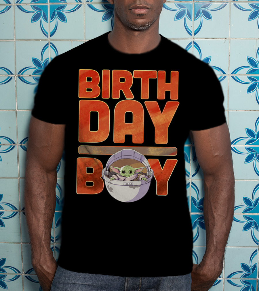 Star Wars Grogu Mandalorian Baby Yoda Birthday Boy T-Shirt