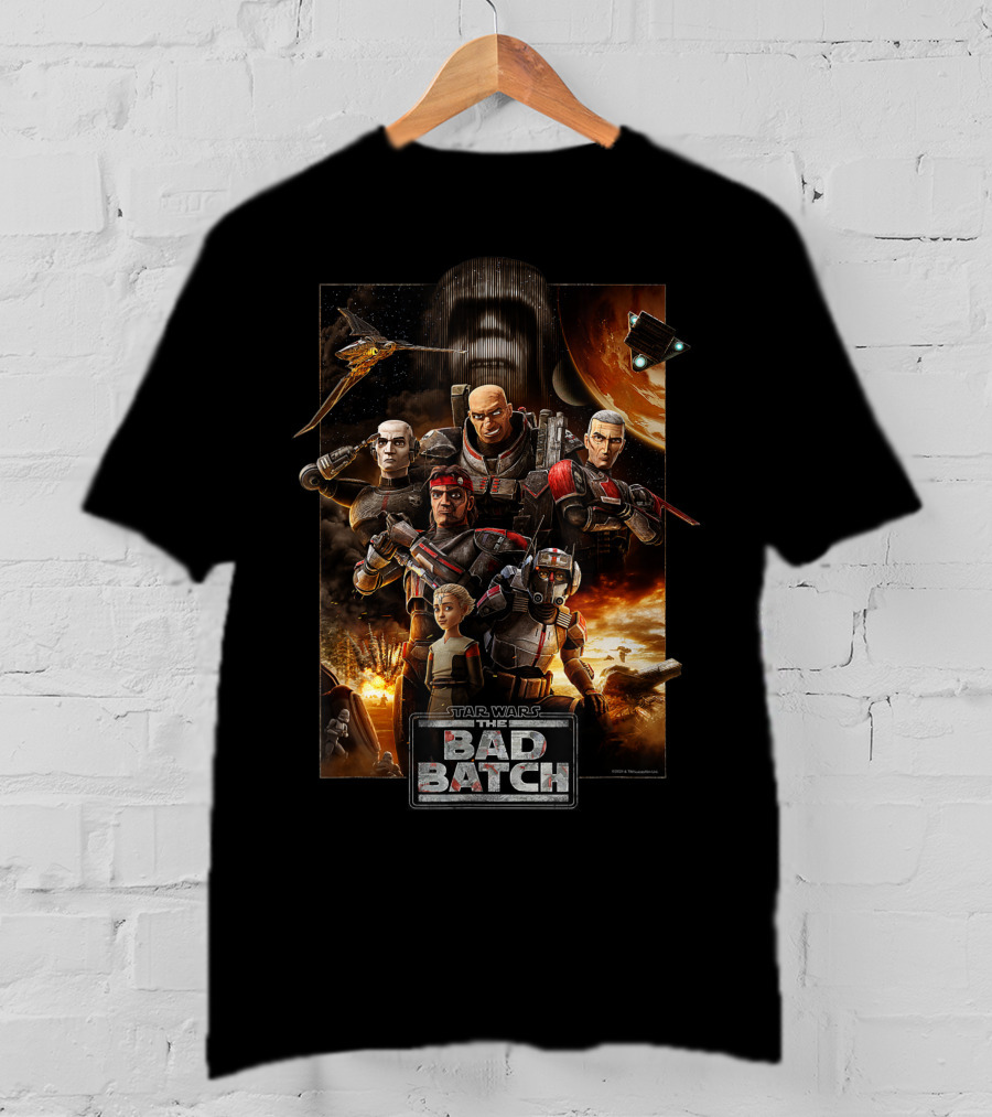 Star Wars The Bad Batch Series Cast Space Adventure T-Shirt