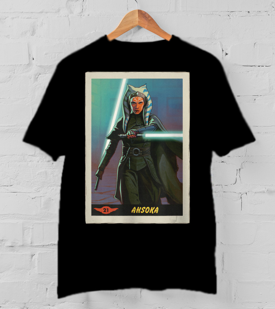 Star Wars Ahsoka Jedi Training Card The Mandalorian 21 T-Shirt