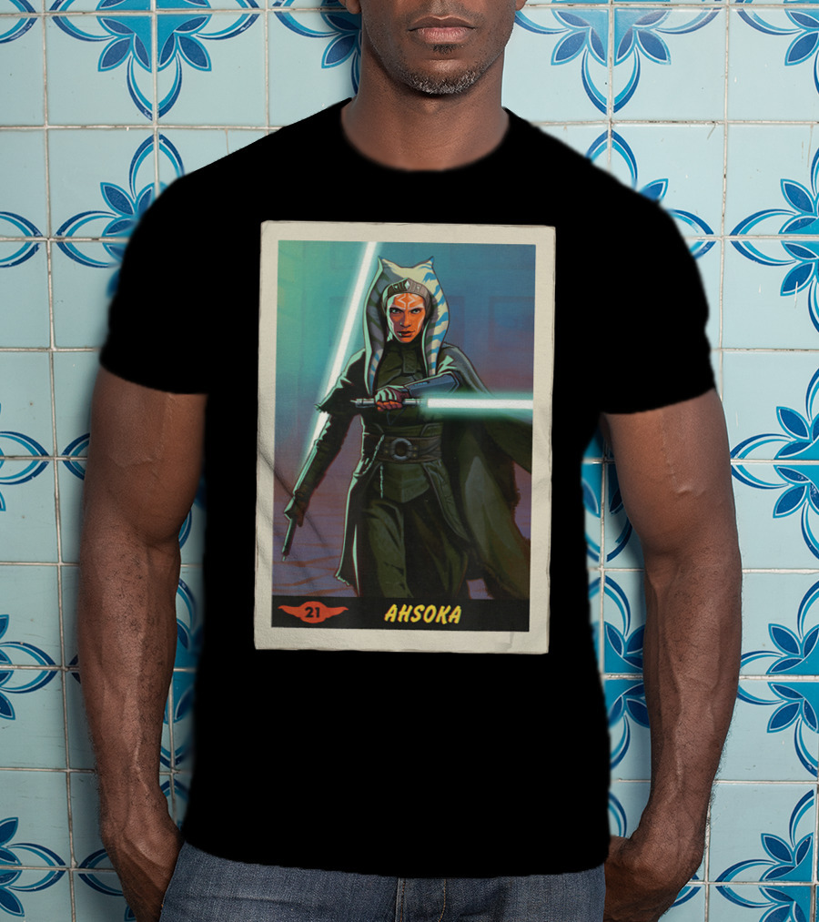 Star Wars Ahsoka Jedi Training Card The Mandalorian 21 T-Shirt