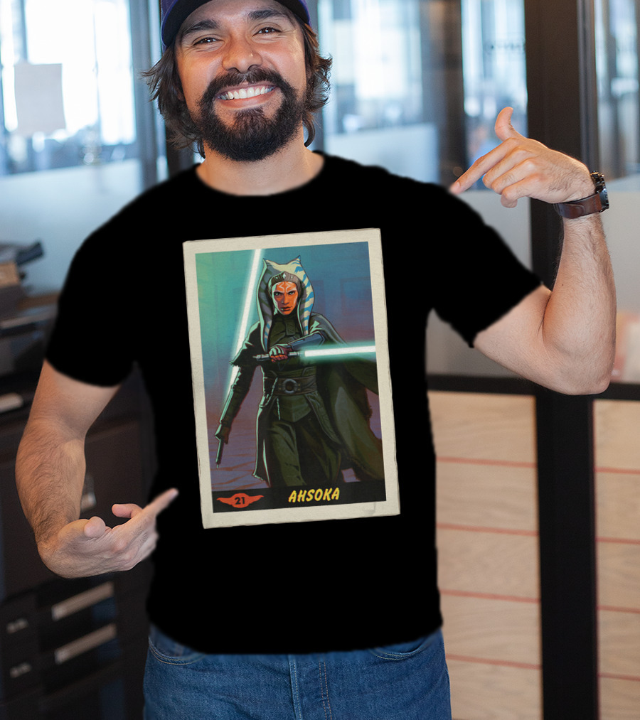 Star Wars Ahsoka Jedi Training Card The Mandalorian 21 T-Shirt