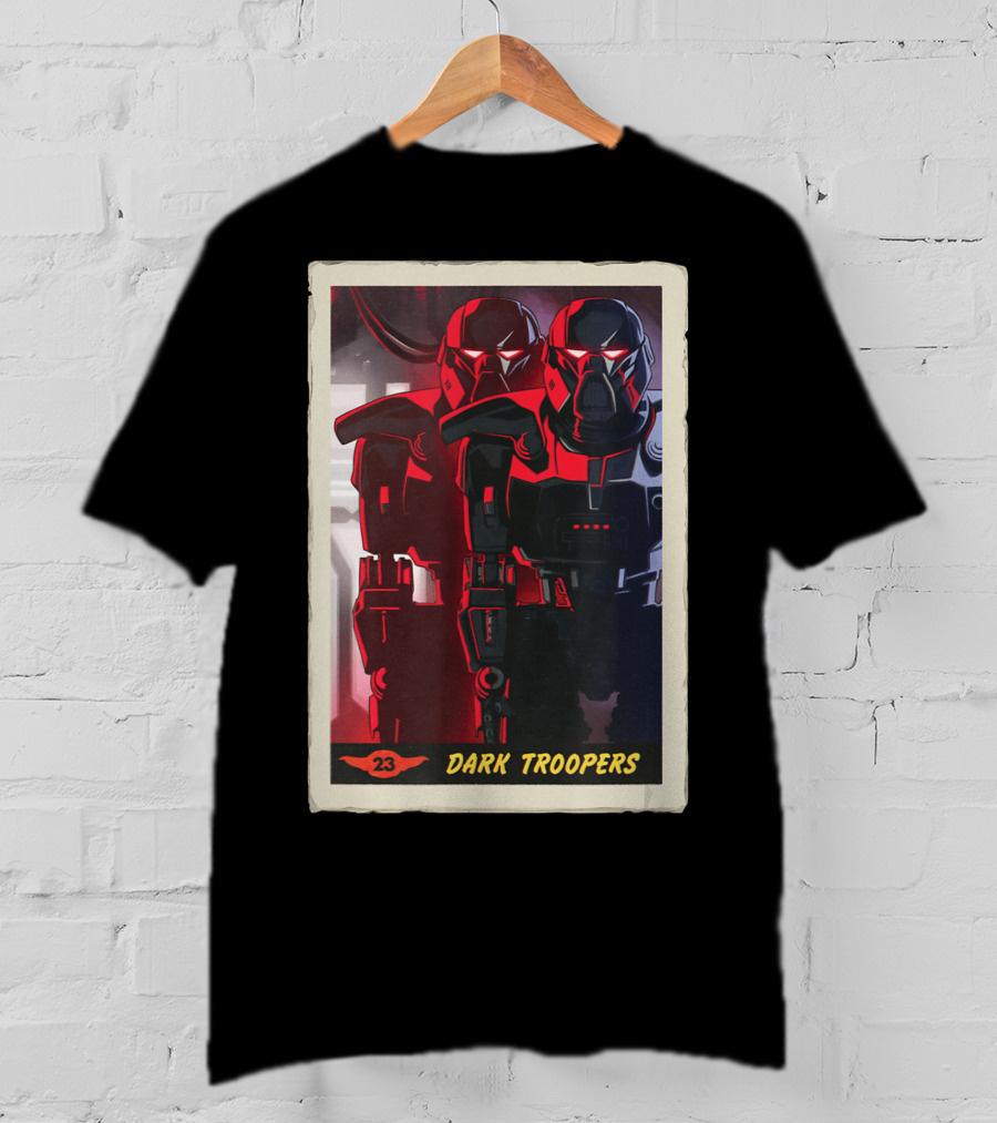 Star Wars The Mandalorian Dark Troopers Bounty Number 23 Trading Card T-Shirt