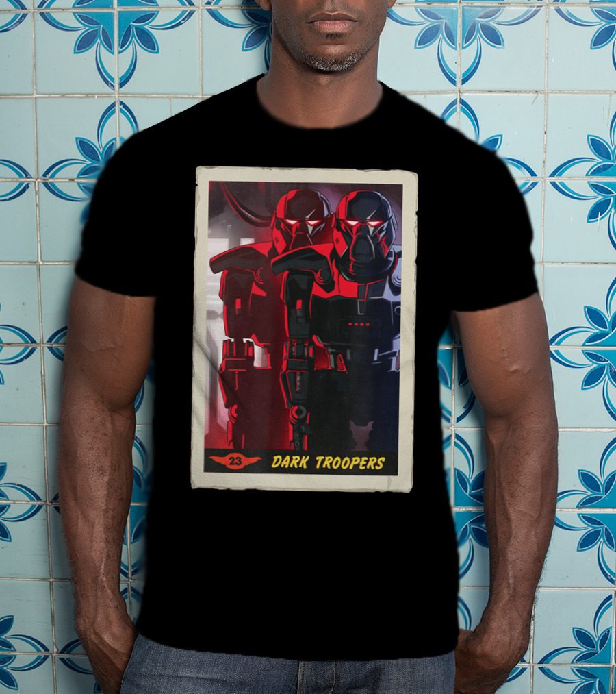 Star Wars The Mandalorian Dark Troopers Bounty Number 23 Trading Card T-Shirt