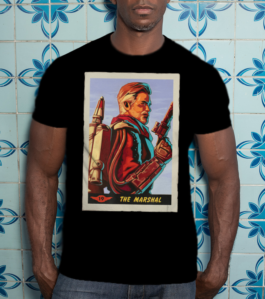 Star Wars The Mandalorian The Marshal Trading Card 19 T-Shirt