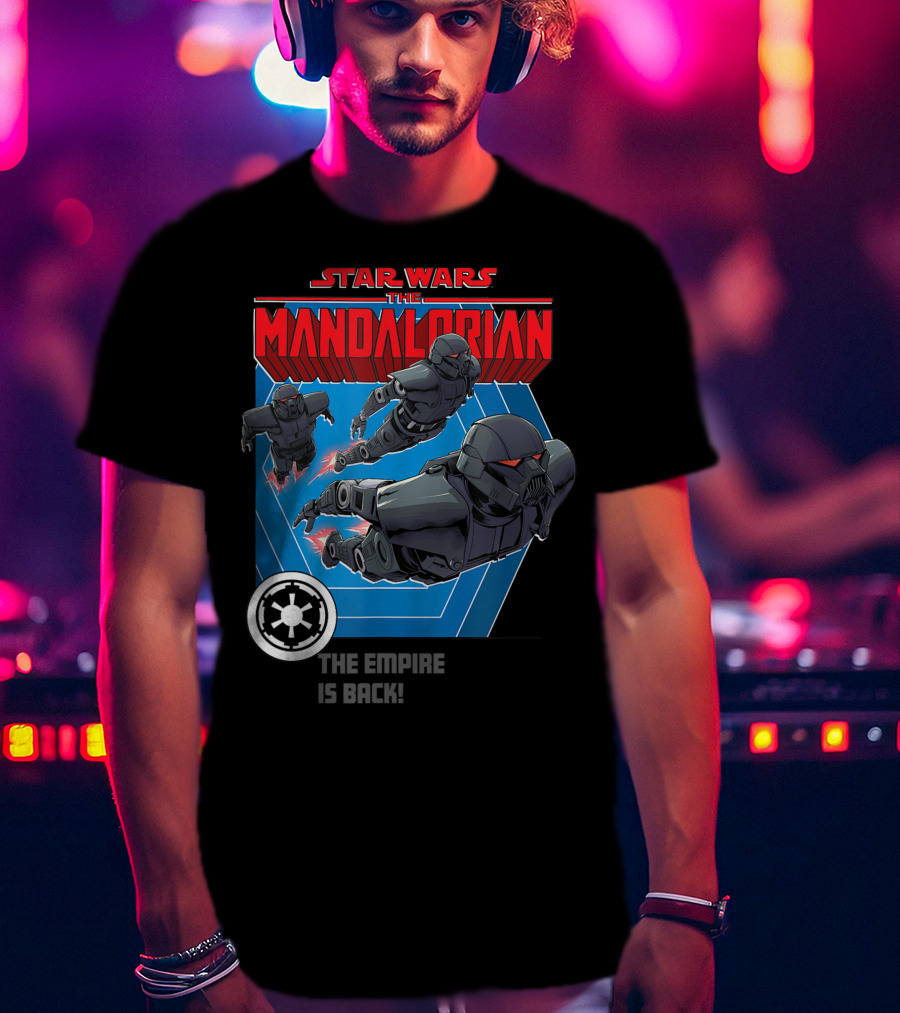 Star Wars The Mandalorian The Empire Is Back Bounty Hunter Stormtroopers T-Shirt