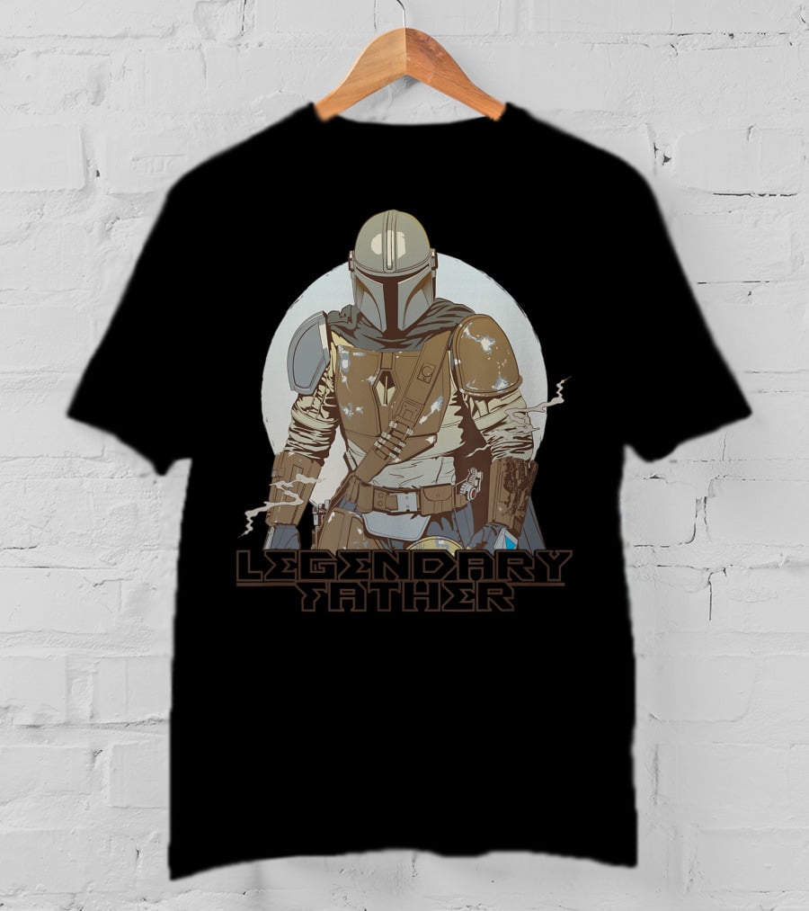 Star Wars The Mandalorian Legendary Father Father's Day T-Shirt